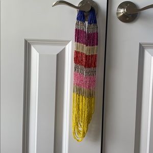 Multi color statement necklace